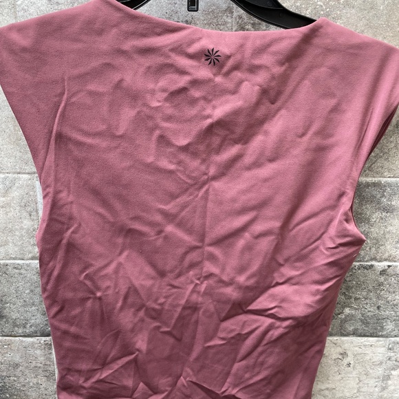 ❤️ ATHLETA VITA FREE DESERT ROSE CROPPED TEE TOP SIZE XS - Picture 4 of 6